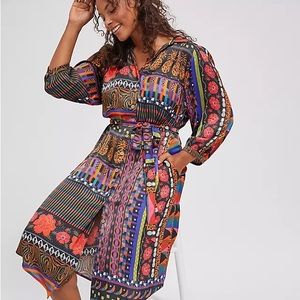 Farm Rio for Anthropologie Ciela Midi Shirtdress